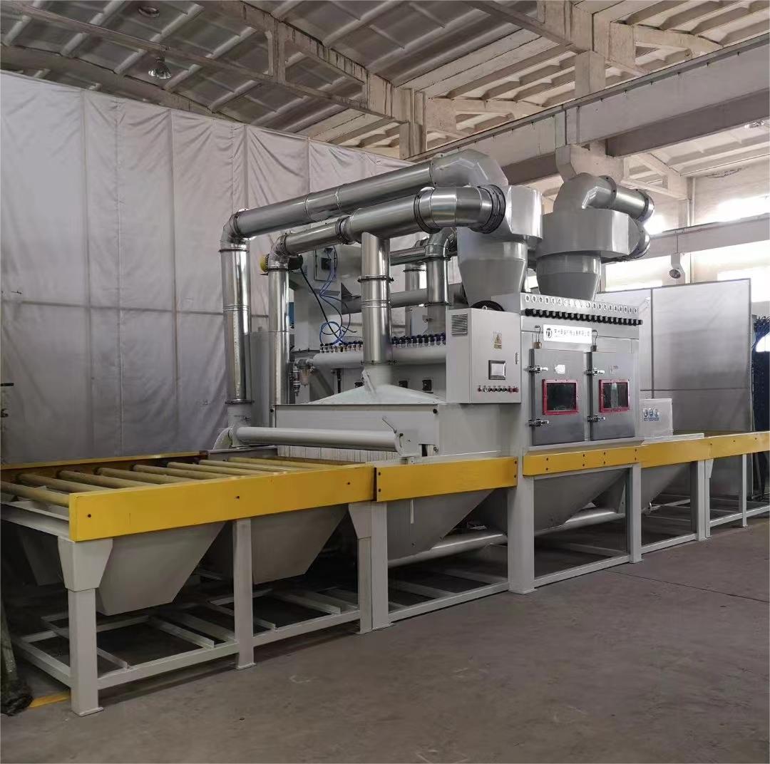 松江抛丸机跑砂是什么原因