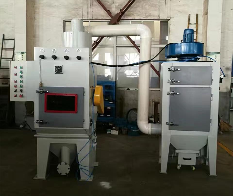 松江中小型零件履带式自动喷砂机高效清洁省时省力