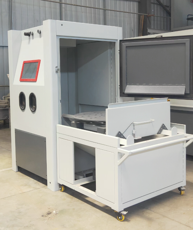 松江箱式喷砂机 适合小工件批量处理