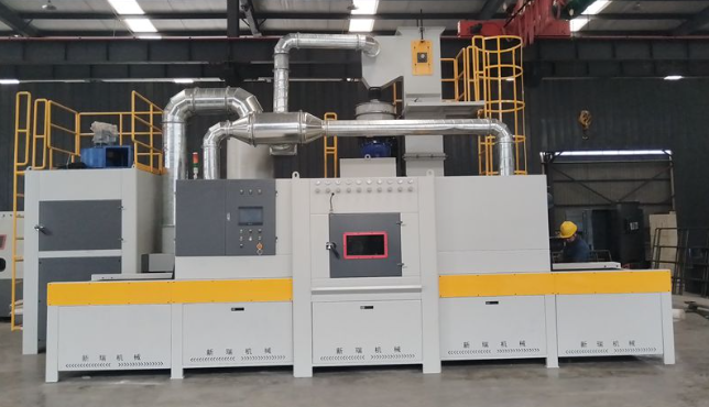 松江输送式喷砂机 适配流水线生产需求