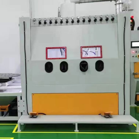 松江高效生产,从箱体手动喷砂机开始,提升零部件质量